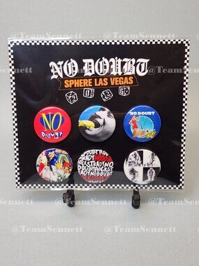 No Doubt Sphere Button Pins / Set of 6 / Las Vegas Residency 2026